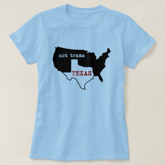 Texas, niet Texas, Shirt voor dames (Design voorkant)