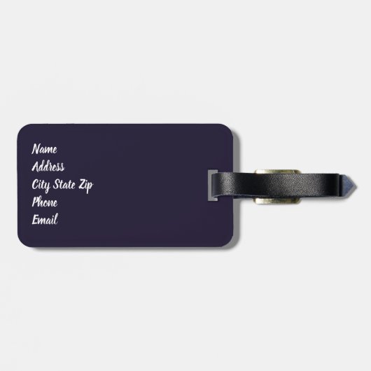 Texas Night Stars State Shape Bagagelabel (Achterkant horizontaal)