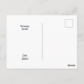 Texas Night Stars State Shape Briefkaart (Achterkant)