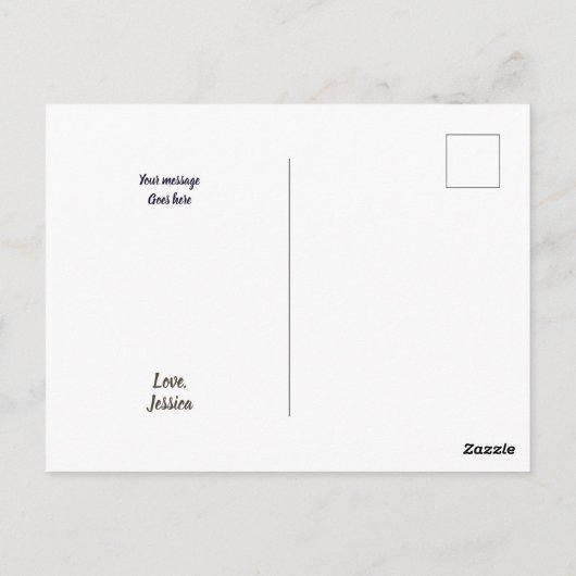 Texas Night Stars State Shape Briefkaart (Achterkant)