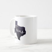Texas Night Stars State Shape Koffiemok (Voorkant links)
