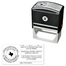 Texas Notary publieke erkenningsstempel