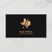 Texas Notional Loan Signing Agent Modern Blush Pin Visitekaartje (Voorkant)