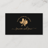 Texas Notional Loan Signing Agent Modern Typografi Visitekaartje (Voorkant)