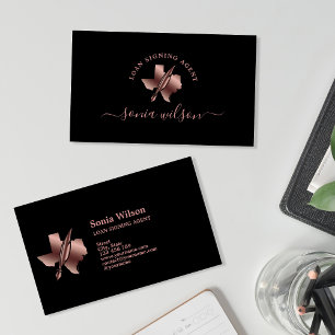 Texas Notional Loan Signing Agent Modern Typografi Visitekaartje