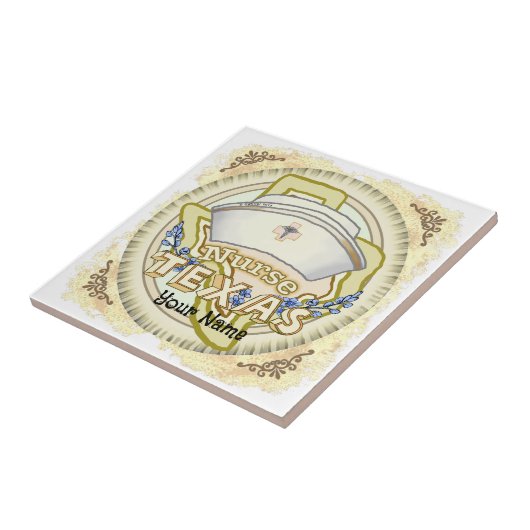 Texas Nurse Tegeltje (Zijkant)