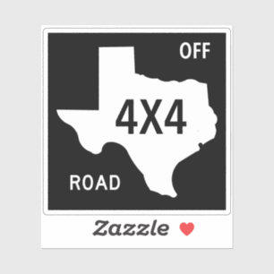 Texas Off Road Truck bord Sticker