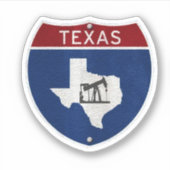Texas Oil and Gas Sticker (Voorkant)