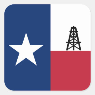 Texas Oil Drilling Sticker