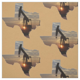 Texas Oil Pump Jack Sunset op ELK COLOR 4,5" Stof