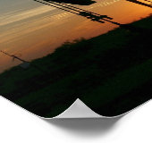 Texas Oil Pumpjack at Sunset Poster (Hoek)