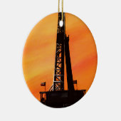 Texas Oil Rig Keramisch Ornament (Rechts)