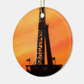 Texas Oil Rig Keramisch Ornament (Links)