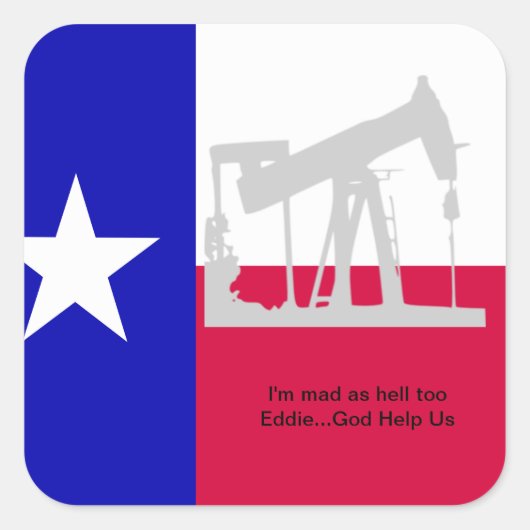 Texas Oil Rig Sticker (Voorkant)