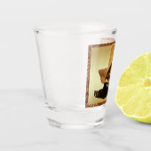 Texas Oil Well Pump Jack Shot Glas (Links)