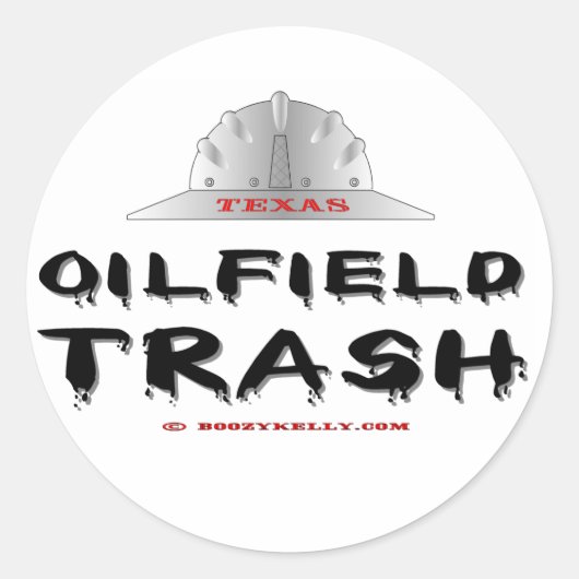 Texas Oilfield Trash, Olieveld Sticker (Voorkant)