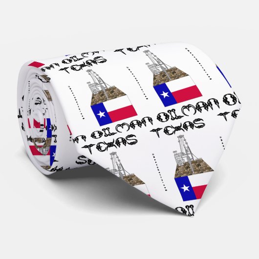 Texas Oilman, Oil Field Gift, Stropdas, Necktie, O Stropdas (Opgerold)