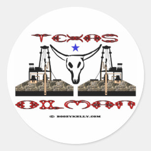 Texas Oilman, olieveld Sticker