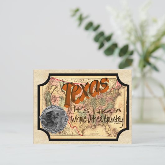  Texas Old Briefkaart (Staand voorkant)