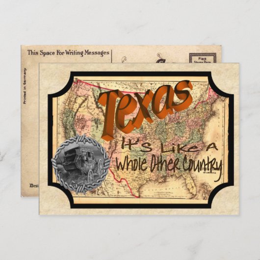  Texas Old Briefkaart (Voorkant / Achterkant)