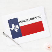 Texas Onafhankelijkheid - Lone Star Flag Garden Rechthoekige Sticker (Envelop)