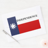 Texas Onafhankelijkheid Lone Star Vlag Rechthoekige Sticker (Envelop)