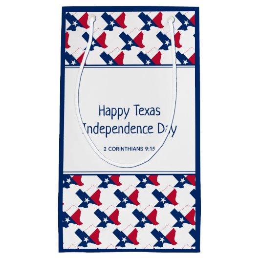 TEXAS ONAFHANKELIJKHEIDSDAG CHRISTELIJK KLEIN CADEAUZAKJE (Voorkant)