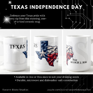 Texas Onafhankelijkheidsdag Keramische Mok
