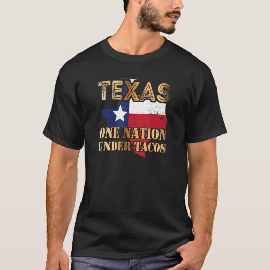 Texas One Nation onder TACOS T-shirt (Voorkant)