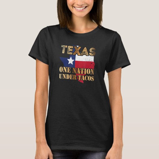 Texas One Nation onder TACOS T-shirt (Voorkant)