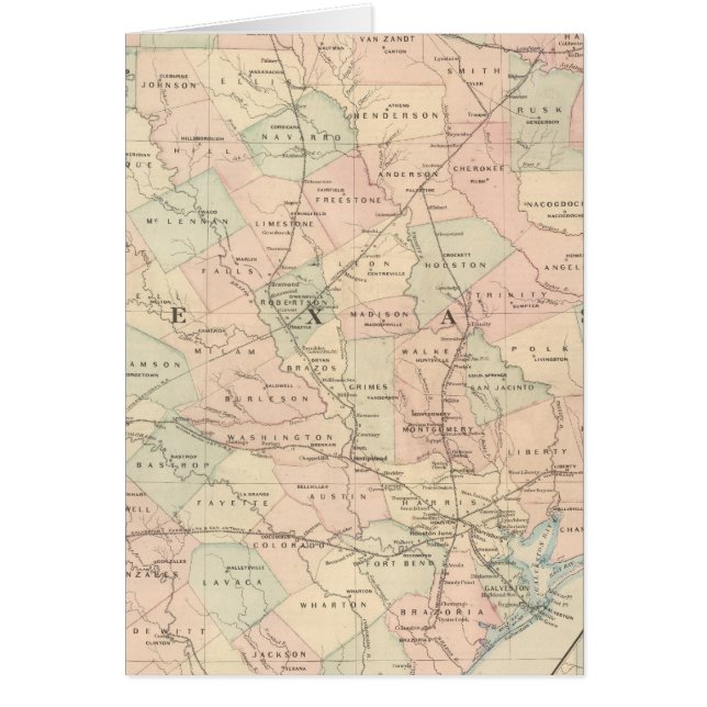 Texas, oostelijk deel (Voorkant)