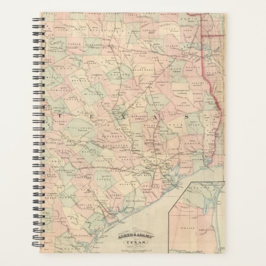 Texas, oostelijk deel planner (Voorkant)
