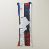 Texas op Wooden Boards Lichaamskussen (Voorkant Verticaal)