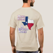 Texas opnieuw een republiek maken t-shirt (Achterkant)