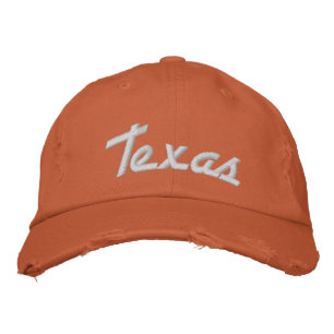 Texas Oranje  stijl noodlijdend Geborduurde Pet