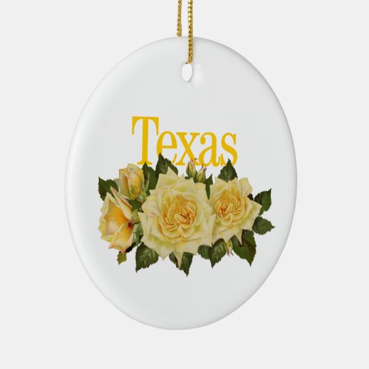  Texas Ornament met gele rozen (Rechts)