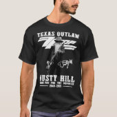 Texas Outlaw Dusty Hill Bedankt voor je herinnerin T-shirt (Voorkant)