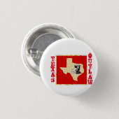 TEXAS OUTLAW RONDE BUTTON 3,2 CM (Voorkant /achterkant)
