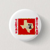 TEXAS OUTLAW RONDE BUTTON 3,2 CM (Voorkant)