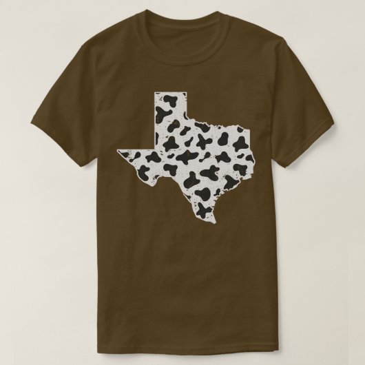 Texas Outline Koe Farmer T-shirt (Design voorkant)