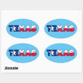 Texas Ovale Sticker (Vel)