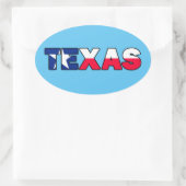 Texas Ovale Sticker (Tas)