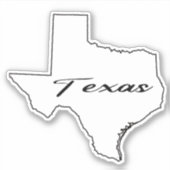 Texas-overzicht Sticker (Voorkant)