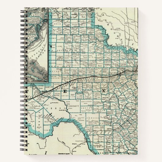 Texas Pacific Railway Notitieboek (Voorkant)