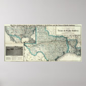 Texas Pacific Railway Poster (Voorkant)