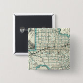 Texas Pacific Railway Vierkante Button 5,1 Cm (Voorkant /achterkant)