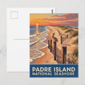 Texas Padre Island National Seashore Briefkaart (Voorkant / Achterkant)