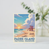 Texas Padre Island National Seashore Briefkaart (Staand voorkant)
