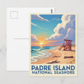 Texas Padre Island National Seashore Briefkaart (Voorkant / Achterkant)
