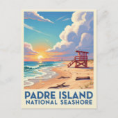 Texas Padre Island National Seashore Briefkaart (Voorkant)
